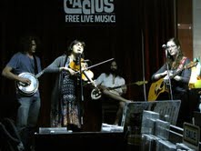 Phoebe Hunt and Ali Holder at Cactus Music